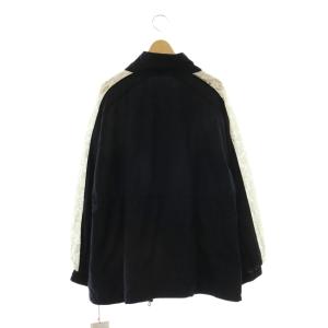 furfur 24SS レースコンビトラックジャケット ジップアップ F ネイビー /HK OS