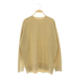 CAPRI クルーネック プルオーバー ニット セーター 長袖 ベージュ /HK OS