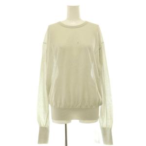 C/N Sheer KNIT ニットソー カットソー シアー F ライトグレー /ES OS