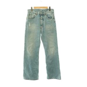 ルーズフィットジーンズ ボタンフライ ダメージ加工 B00277 2021M 29 32