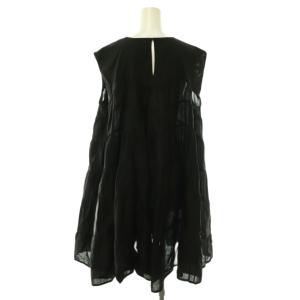Merlette 25AW LANAI ティアード ノースリーブ ワンピース ブラック