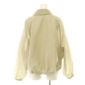 allureville 25SS オーガンジーステンカラーブルゾン ジップアップ 薄手 2 ライトベージュ /DO OS