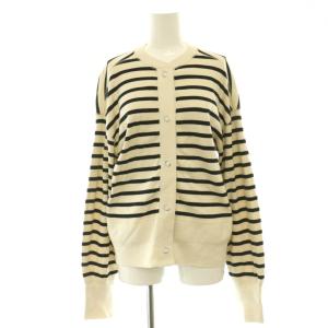 BORDER CAPELIN CARDIGAN  カーディガン ボーダー F アイボリー ブラック /HK