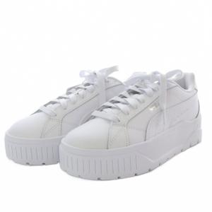 PUMA カルメン 2 スニーカー プラットフォーム 厚底 レザー US6.5 ホワイト 397456-02 /YO26