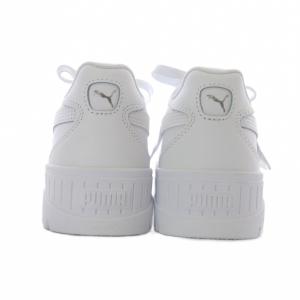 PUMA カルメン 2 スニーカー プラットフォーム 厚底 レザー US6.5 ホワイト 397456-02 /YO26