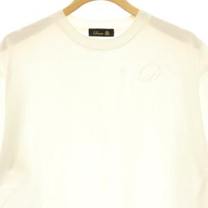Drawer 刺繍 Tシャツ カットソー 半袖 ホワイト /HK OS