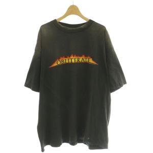 OBLITERATE Tシャツ ダメージ加工 XL ダークグレー SM-HR8-0000-013