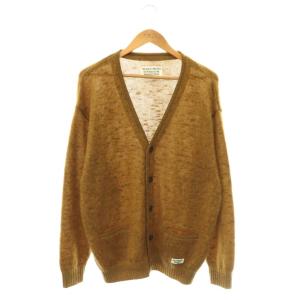 MOHAIR CARDIGAN モヘアニットカーディガ XL マスタード