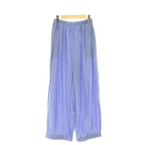 サンプル品 26SS RELAX ELASTIC-HEM PANTS パンツ ワイド イージーストライプ