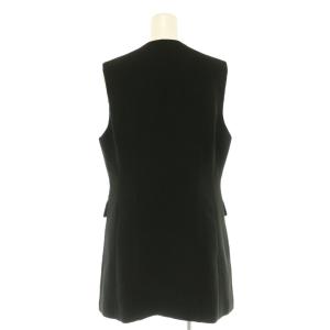 ENFOLD サンプル品 26SS V-NECK VEST ベスト ジレ Vネック 38 ブラック /CX OS