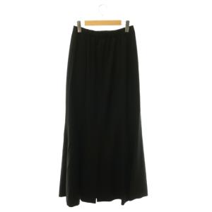 ENFOLD サンプル品 26SS MERMAID-SKIRT スカート ロング タック 38 ブラック /CX OS