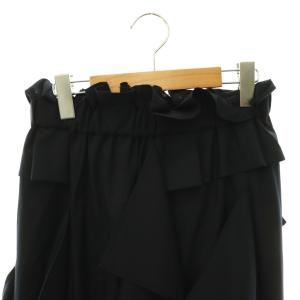 ENFOLD 26SS SQUARE DRAPE MAXI-SKIRT 38 ネイビー