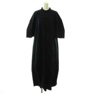 26SS POLYGON DRESSワンピース 38 ネイビー