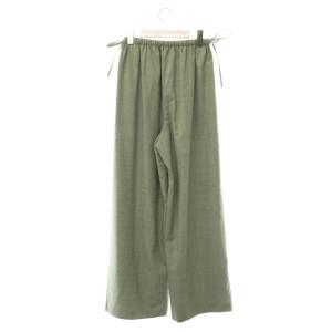 ENFOLD サンプル品 26SS DRAWSTRING WIDE-PANTSパンツ イージー タック 38 ライトグレー