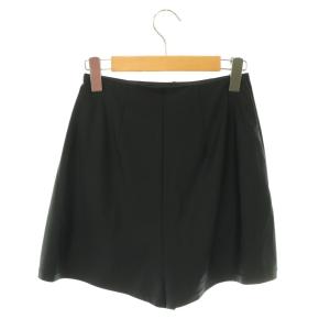 ENFOLD 26SS ストレッチショートパンツ タック イージー 38 ブラック /HK OS