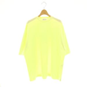 サンプル品 26SS crew-neck t-shirt Tシャツ カットソー オーバーサイズ M クリームイエロー