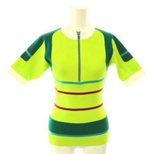 26SS cycling pullover プルオーバー カットソー サイクリング 半袖 M 黄緑 イエローグリーン