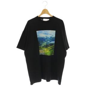 26SS t-shirt グラフィックTシャツ オーバーサイズ 五分袖 M 黒 ブラック /HS OS