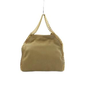 STELLA McCARTNEY 2WAY ファラベラ ミニ ショルダーバッグ スエード ベージュ ゴールドカラー 371223