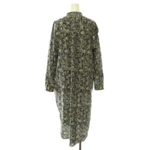 BEAMS BOY 25AW リバティ スタンドカラー ロングスリーブワンピース シャツワンピース ロング 長袖 濃紺 ダークネイビー