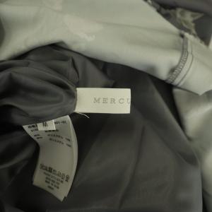 MERCURYDUO タグ付き 24AW フレアースリーブフラワーワンピース ロング M グレー /SS OS