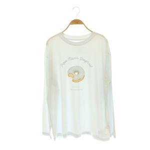 24SS ドーナツワンポイントプルオーバー Tシャツ カットソー ルームウェア F アイスブルー マルチカラー