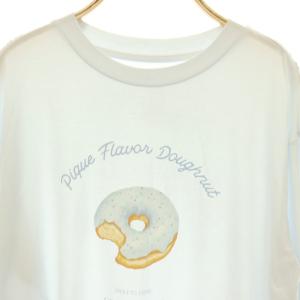 gelato pique 24SS ドーナツワンポイントプルオーバー Tシャツ カットソー ルームウェア F アイスブルー マルチカラー