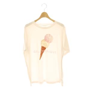 24SS アイスクリームワンポイントTシャツ カットソー ルームウェア F ペールピンク マルチカラー