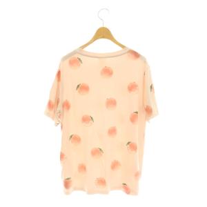 gelato pique 25SS フルーツ柄Tシャツ カットソー ルームウェア F スモークピンク マルチカラー /ES OS