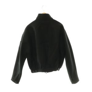 courreges ウール ボンディング ダブルジップブルゾン 38 ブラック