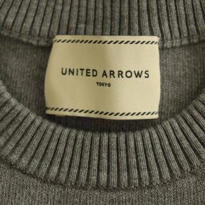 UNITED ARROWS 3D フラワーモチーフ ノースリーブ ニットベスト グレー /MY OS