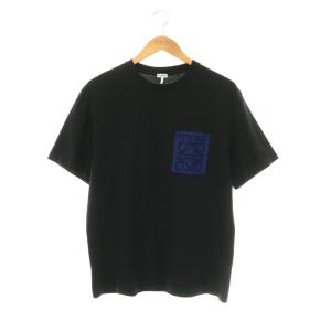 24SS アナグラム 刺繍Tシャツ M ブラック ネイビー H526Y22XAT