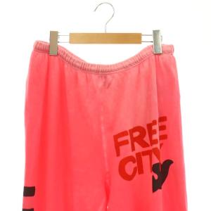 FREECITY グラデーションプリントスウェットパンツ イージー ロゴ XL ピンク マルチカラー /CX OS SH
