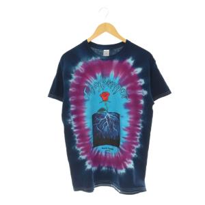 TIE DYE THUNDER ROSE TEE Tシャツ カットソー M ネイビー マルチカラー /CX