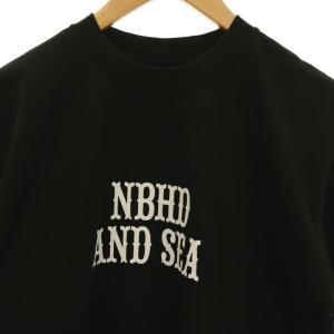 NEIGHBORHOOD ×WIND AND SEA C-TEE.SS Tシャツ カットソー ロゴ M 黒 白 /CX OS SH