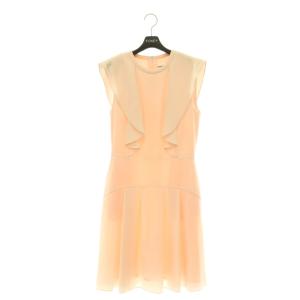 コレクション COLLECTION CREPE FLOUNCE ドレス ワンピース ノースリーブ 膝丈
