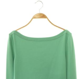 DAISY LIN Prima Donna ニットトップス カットソー ボートネック 長袖 40 ライトグリーン 06200