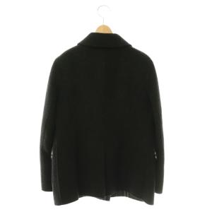 BURBERRY LONDON ウール カシミヤ ショートコート ステンカラー アウター 9 黒 ブラック /HS OS