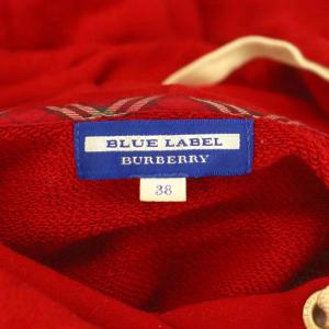 BURBERRY BLUE LABEL ニットパーカー セーター 38 赤 /MI OS