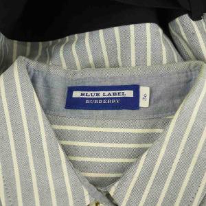 BURBERRY BLUE LABEL 切替デザインワンピース 膝丈 36 マルチカラー 紺 ネイビー 白 ホワイト /SS OS