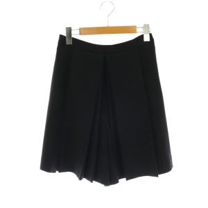 スイングショートパンツ ハーフ プリーツ フレア 38 ブラック 36682 /CX OS