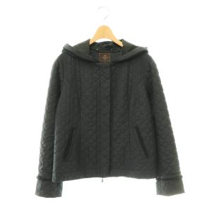 24AW LAURA キルティングショートコート アウター ジップアップ 4 ネイビー /CX OS
