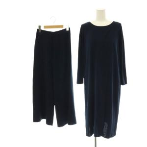RAY OPUS VINCE OPUS 長袖ロングワンピース ワイドパンツ セットアップ 38 紺 ネイビー