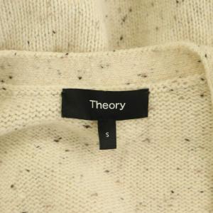 Theory ニットカーディガン セーター ウール S ベージュ 黒 ブラック /SS OS