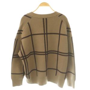 theory luxe ニットカーディガン セーター 38 モカ /SS OS