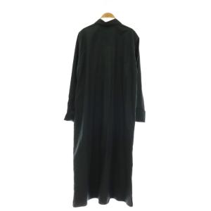 JOURNAL STANDARD 25AW ダブルカフスシャツワンピース ロング 長袖 ブラック /HK OS