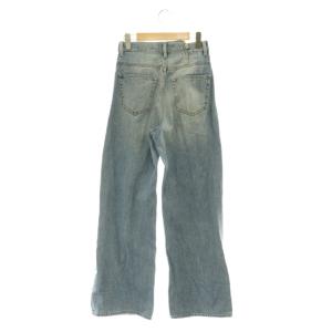 MOUSSY 24AW CROSS WAIST WIDE STRAIGHT デニムパンツ ジーンズ ワイド 1 ブルー
