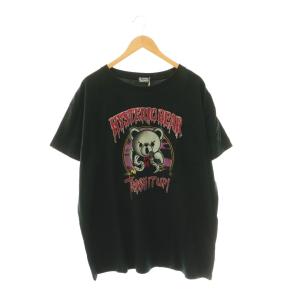 ヒスベア Tシャツ クルーネック 半袖 F 黒 ブラック /SY OS
