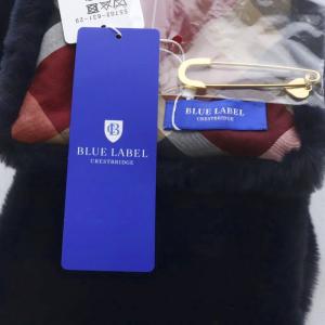 BLUE LABEL CRESTBRIDGE エコファーティペット マフラー ダークネイビー /YO7