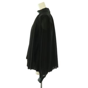 sacai 23-06825 ハイネックプリーツブラウス 1 ブラック